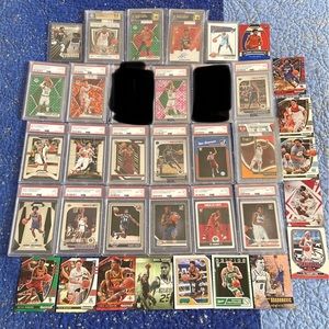 Basketball card lot PSA graded rookies